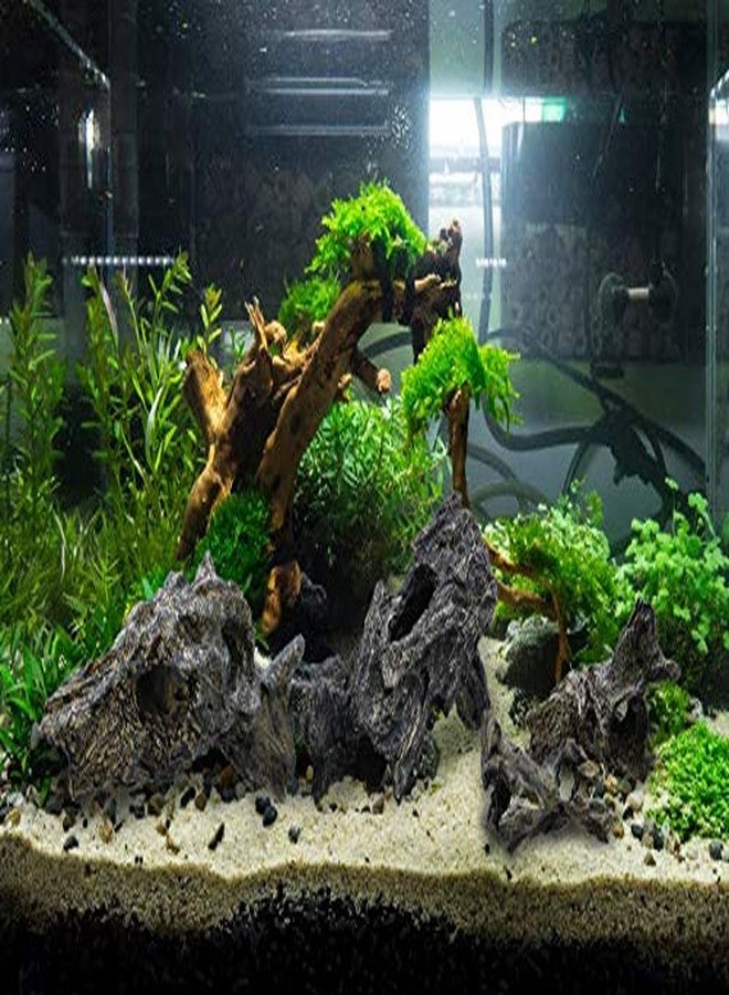 corisrx Aquarium Malaysian Driftwood Imitation Ornament Small - Tree Trunk Long Decor Fish Tank Wood (S+L Set) - Image 2